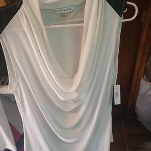 White Drape Blouse/Jacket